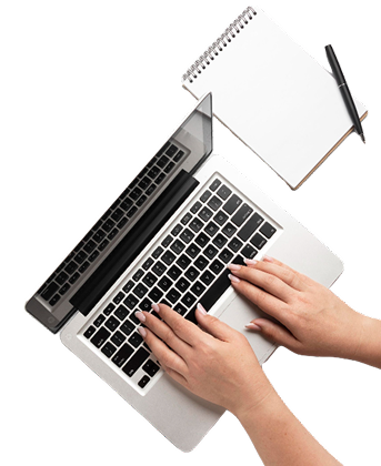 Professional with laptop